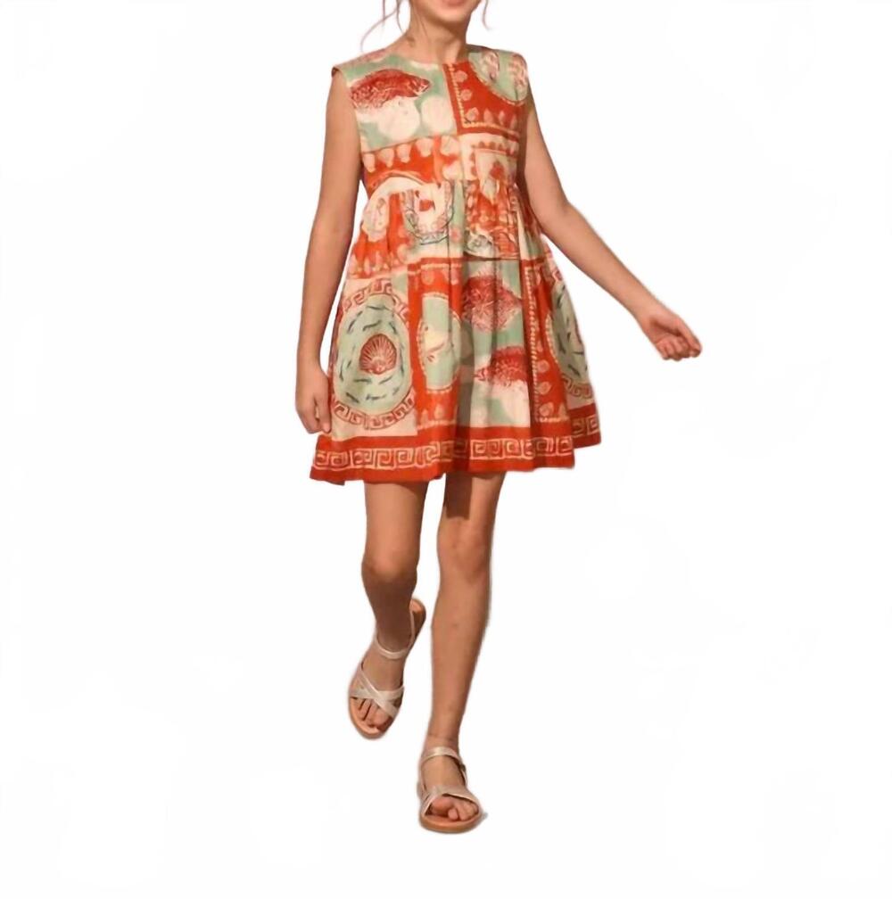 NEW HUNTER BELL girl's piper mini dress in lost at sea